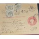 O) MEXICO, TAX - T IN BELGIUM. MEXICO D.F., IMPERIAL EAGLE 2 CENTAVOS POSTAL STATIONERY, CIRCULATED COVER XF