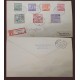 EL)1918 GERMANY, SERIES OF NUMERALS 5C, 6C, 8C, 12C & 3 STAMPS OF THE PROVINCE OF SAXONY, REGISTERED COVER CIRCULATED FROM LEIPZ