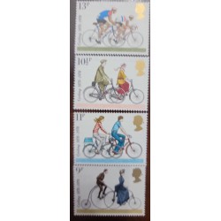 EL)1978 ENGLAND, CENTENARY OF THE NATIONAL CYCLING FEDERATION, ULTRA LIGHT RACING, BICYCLES SINCE 1967, 19TH CENTURY CYCLES, MNH