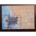 O) 2001 DOMINICA. TURTLE - DIVING IN THE CARIBBEAN, MNH