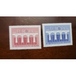 "SD)1984 FAROE ISLAND EUROPE ISSUE, 25TH ANNIVERSARY OF THE ""EUROPA"" ISSUES, MNH"