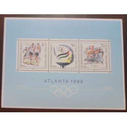 EL)1996 PALESTINE, CENTENNIAL OF THE MODERN OLYMPIC GAMES AND ATLANTA OLYMPIC GAMES '96, SHEET B/3 MNH STAMPS