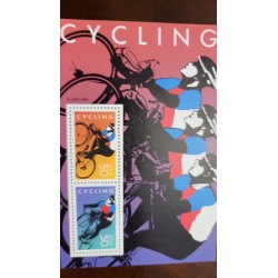 SD)1996 USA CYCLING A PAIR OF 50C, SOUVENIR SHEET, MNH