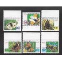 SE)1998 BENIN, BUTTERFLIES, APOLLO, AURORA BUTTERFLY, WILLOW BUTTERFLY, WALL BUTTERFLY, SCARLET COPPER, THE BORDER, 6 MNH STAMPS