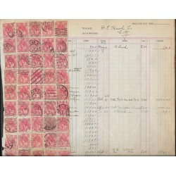 SD)1903 NETHERLANDS ALBUM PAGE WITH VARIETY OF COLOR & CANCELLATIONS, USED