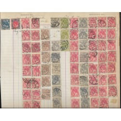 SE)1908 NETHERLANDS, ALBUM PAGE WITH VARIETY YEARS AND COLORS, USED