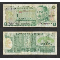 SE)1978 GUATEMALA, 1 QUETZAL BANKNOTE OF THE BANCO