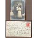EL)1912 RUSSIA, ROMANTIC POSTCARD ALEXANDER I, CIRCULATED FROM RUSSIA TO