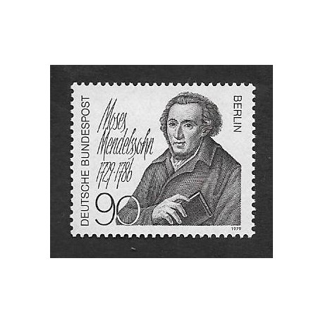 SD)1979 GERMANY BELÍN- 250TH ANNIVERSARY OF THE BIRTH OF THE PHILOSOPHER MOSES MENDELSOHN, 1729 - 1786, MNH