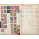 SD)1911 SWEDEN ???????? ALBUM PAGE FROM SWEDEN, NORWAY AND FINLAND, VARIETY OF COLORS & CANCELLATIONS DIFFERENT CITIES, USED