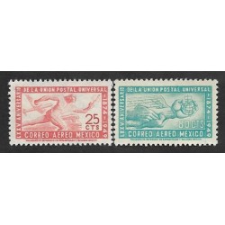 SD)1949 MEXICO 75TH ANNIVERSARY OF THE UNIVERSAL POSTAL UNION, UPU, RUNNING AZTE