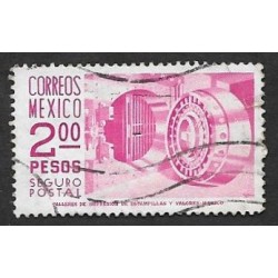 SD)1975 MEXICO POSTAL SECURITY 2P SCT G23, WMK. 300, USED